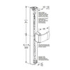 4781T-021-313 Adams Rite Heavy Duty Deadlatch Dimensional View