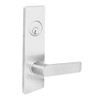 MSE-R-C-12-629 TownSteel Single Cylinder Dormitory / Exit Heavy Duty Low Escutcheon Mortise Lock with Congress Lever in Bright Stainless Steel