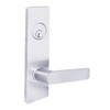 MSE-L-C-09-625-IC TownSteel Double Cylinder Apartment / Exit / Public Toilet Heavy Duty Low Escutcheon Mortise Lock with Congress Lever Prep for SFIC in Bright Chrome