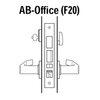45H7AB12M612VIT Best 40H Series Office with Deadbolt Heavy Duty Mortise Lever Lock with Solid Tube with No Return in Satin Bronze