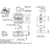 203C-US10BL Soss Invisible Hinge Dimensional View