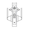 MRX-A-34-630-LH TownSteel Ligature Resistant Intruder Dead Bolt with Auxiliary Dead Latch Mortise Lock Double Cylinders with Arch Trim - Left Hand in Satin Stainless Steel