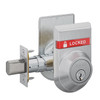 B562P-626-OS-LOC-IS-LOC Schlage Grade 2 Double Cylinder Deadbolt with Dual Indicator in Satin Chrome