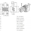 204SS-US32DPB Soss Invisible Hinge