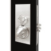 MRX-E-K-26-630-YLFIC TownSteel Heavy Duty Anti-Ligature Institutional Privacy with thumb turn x knob Mortise Lock Single Cylinder with Escutcheon Trim in Satin Stainless Steel
