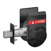 B662P-622-OS-OCC-IS-OCC Schlage Grade 1 Double Cylinder Deadbolt with Dual Indicator in Flat Black Coated