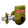 B662B-609-IS-LOC Schlage Grade 3 Double Cylinder Deadbolt SFIC Prep, Less Core with Inside Indicator in Antique Brass
