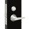 MRX-S-L-12-630-IC TownSteel Heavy Duty Anti-Ligature Dormitory or Exit with thumb turn x Levers Mortise Lock Single Cylinder with Sectional trim in Satin Stainless Steel