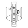 MRX-S-L-12-630-CLFIC TownSteel Heavy Duty Anti-Ligature Dormitory or Exit with thumb turn x Levers Mortise Lock Single Cylinder with Sectional trim in Satin Stainless Steel
