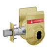 B660B-606-OS-OCC-IS-LOC Schlage Grade 3 Single Cylinder Deadbolt with SFIC Prep, Less Core Dual Indicator in Satin Brass