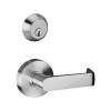 MSS-121-S-DC-630 TownSteel Deadbolt with Double Cylinder Function, Request to Exit Switch, Fail Safe (12VDC) Mortise Electrified Sectional Lock with Sentinel Lever in Satin Stainless Steel