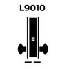 L9010-12N-606-RX-LH, Schlage Passage, Mortise Lock, 12 Lever, N Escutcheon, Request to Exit, Satin Brass Finish