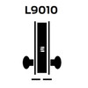 L9010-05L-605-RX Schlage L Series Passage Latch Commercial N Escutcheon, Request to Exit, Mortise Lock with 05 Cast Lever Design in Bright Brass