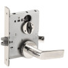 LV9040-01A-625 Schlage L Series Vandlgard - Privacy Commercial Mortise Lock with 01 Cast Lever - A Rose Design in Bright Chrome
