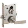 LV9040-01A-630 Schlage L Series Vandlgard - Privacy Commercial Mortise Lock with 01 Cast Lever - A Rose Design in Satin Stainless Steel