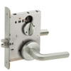 LV9040-02B-619 Schlage L Series Vandlgard - Privacy Commercial Mortise Lock with 02 Cast Lever - B Rose Design Design in Satin Nickel