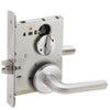 LV9040-02B-625 Schlage L Series Vandlgard - Privacy Commercial Mortise Lock with 02 Cast Lever - B Rose Design Design in Bright Chrome