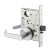 AUR8833FL-629-LC Yale 8800FL Series Less Cylinder Mortise Exit Locks with Augusta Lever - CO Rose in Bright Stainless Steel
