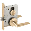 LV9040-05B-606 Schlage L Series Vandlgard - Privacy Commercial Mortise Lock with  05 Cast Lever - B Rose Design in Satin Brass