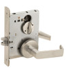 LV9040-06B-619 Schlage L Series Vandlgard - Privacy Commercial Mortise Lock with 06 Cast Lever - B Rose Design in Satin Nickel