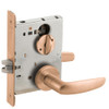 LV9040-07A-612 Schlage L Series Vandlgard - Privacy Commercial Mortise Lock with 07 Cast Lever - A Rose Design in Satin Bronze