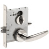 LV9040-07A-629 Schlage L Series Vandlgard - Privacy Commercial Mortise Lock with 07 Cast Lever - A Rose Design in Bright Stainless Steel