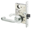 CRR8807FL-618-ICLC Yale 8800FL Series Single Cylinder Mortise Entrance Locks with Carmel Lever Lock Prepped for LFIC in Bright Nickel