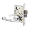 CRR8822FL-625-LC Yale 8800FL Series Less Cylinder with Deadbolt Mortise Bathroom Lock with Indicator with Carmel Lever in Bright Chrome