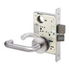 CRR8822FL-630-ICLC Yale 8800FL Series Single Cylinder with Deadbolt Mortise Bathroom Lock with Indicator with Carmel Lever Lock Prepped for LFIC in Satin Stainless Steel