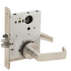 L9050L-06A-619-RX Schlage L Series Less Cylinder Entrance Commercial - Request to Exit Mortise Lock with 06 Cast Lever - A Rose Design in Satin Nickel