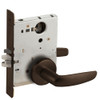 L9050L-07B-613-LX Schlage L Series Less Cylinder Entrance Commercial - Latchbolt Monitor Mortise Lock with 07 Cast Lever - B Rose Design in Oil Rubbed Bronze