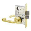 CRR8811-2FL-606-ICLC Yale 8800FL Series Double Cylinder Mortise Classroom Deadbolt Locks with Carmel Lever Lock Prepped for LFIC in Satin Brass