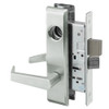 AUCN8830-2FL-612-LC Yale 8800FL Series Less Cylinder Mortise Asylum Locks with Augusta Lever in Satin Bronze