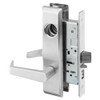 AUCN8807FL-619-ICLC Yale 8800FL Series Single Cylinder Mortise Entrance Locks with Augusta Lever Lock Prepped LFIC in Satin Nickel