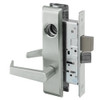 AUCN8830-2FL-618-ICLC Yale 8800FL Series Double Cylinder Mortise Asylum Locks with Augusta Lever Lock Prepped LFIC in Bright Nickel