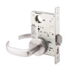 PBR8809FL-625-LC Yale 8800FL Series Less Cylinder Mortise Classroom w/ Thumbturn Locks with Pacific Beach Lever in Bright Chrome