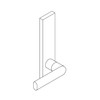 L9050B-01L-606 Schlage L Series Entrance Commercial Mortise Lock with 01 Cast Lever Design Prepped for SFIC in Satin Brass