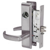 PBCN8860-2FL-630-LC Yale 8800FL Series Less Cylinder with Deadbolt Mortise Entrance or Storeroom Lock with Indicator with Pacific Beach Lever in Satin Stainless Steel