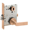 L9050B-01A-612-LX Schlage L Series Entrance Commercial - Latchbolt Monitor Mortise Lock with 01 Cast Lever Design Prepped for SFIC in Satin Bronze