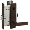 L9050B-01L-613-LX Schlage L Series Entrance Commercial - Latchbolt Monitor Mortise Lock with 01 Cast Lever Design Prepped for SFIC in Oil Rubbed Bronze