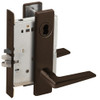 L9050B-05L-613-LX Schlage L Series Entrance Commercial - Latchbolt Monitor Mortise Lock with 05 Cast Lever Design Prepped for SFIC in Oil Rubbed Bronze