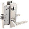 L9050J-05L-629-LX Schlage L Series Entrance Commercial - Latchbolt Monitor Mortise Lock with 05 Cast Lever Design Prepped for FSIC in Bright Stainless Steel