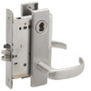 L9050J-17L-630-LX Schlage L Series Entrance Commercial - Latchbolt Monitor Mortise Lock with 17 Cast Lever Design Prepped for FSIC in Satin Stainless Steel