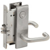 L9080P-03N-626-RX Schlage L Series Storeroom Commercial - Request to Exit Mortise Lock with 03 Cast Lever Design in Satin Chrome