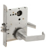 L9080L-06A-630-RX Schlage L Series Less Cylinder Storeroom Commercial - Request to Exit Mortise Lock with 06 Cast Lever Design in Satin Stainless Steel