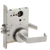 L9080L-06B-630-RX Schlage L Series Less Cylinder Storeroom Commercial - Request to Exit Mortise Lock with 06 Cast Lever Design in Satin Stainless Steel