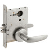 L9080L-07B-630-RX Schlage L Series Less Cylinder Storeroom Commercial - Request to Exit Mortise Lock with 07 Cast Lever Design in Satin Stainless Steel