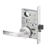 MOR8807FL-629-ICLC Yale 8800FL Series Single Cylinder Mortise Entrance Locks with Monroe Lever Lock Prepped LFIC in Bright Stainless Steel