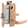 L9080L-07L-612-RX Schlage L Series Less Cylinder Storeroom Commercial - Request to Exit Mortise Lock with 07 Cast Lever Design in Satin Bronze