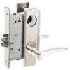 L9080L-12L-629-LH-RX Schlage L Series Less Cylinder Storeroom Commercial - Request to Exit Mortise Lock with 12 Cast Lever Design in Bright Stainless Steel